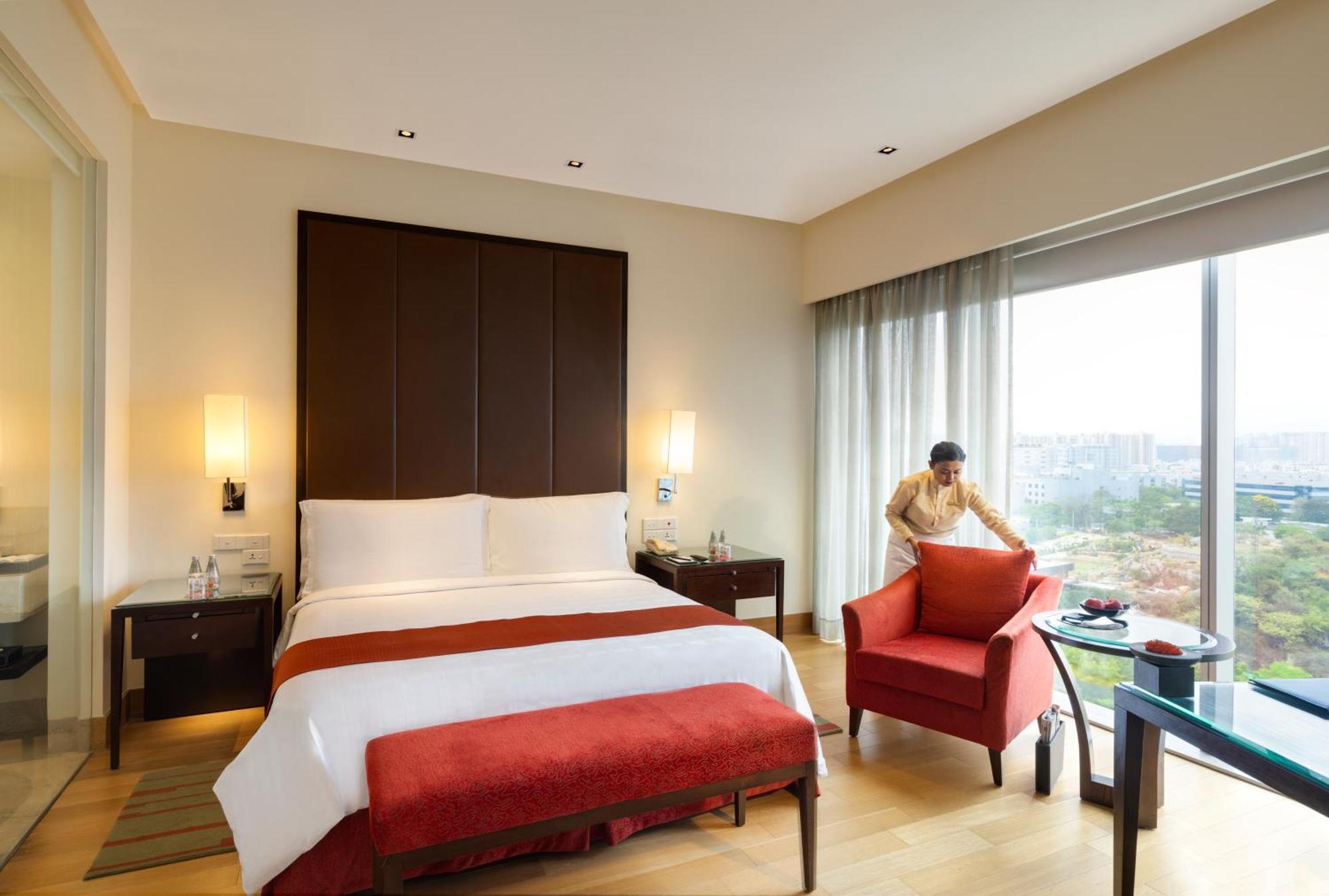 三叉戟海得拉巴酒店 外观 照片 A room at the Taj Bengal