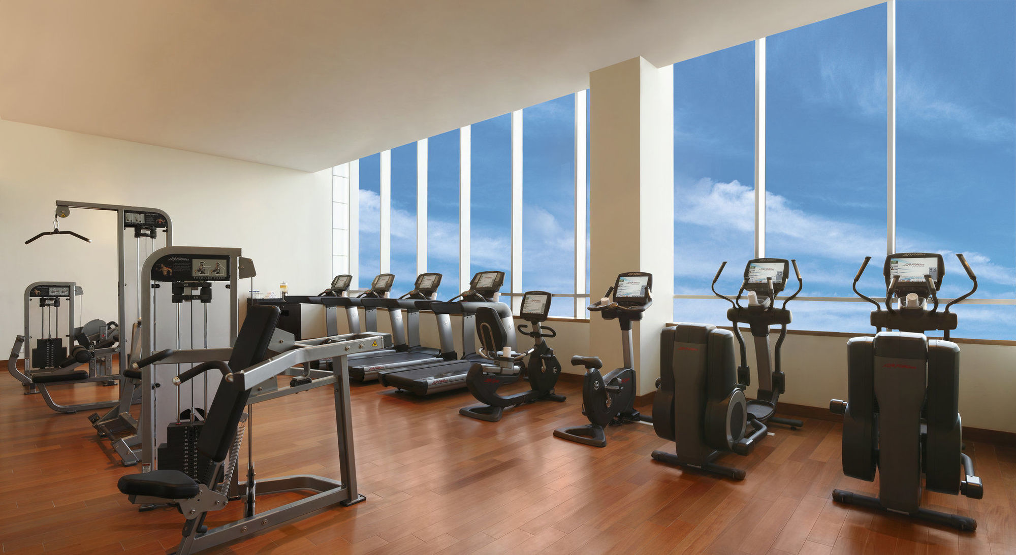三叉戟海得拉巴酒店 外观 照片 The gym at the hotel